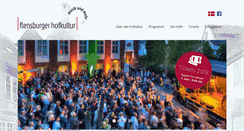 Desktop Screenshot of flensburger-hofkultur.de